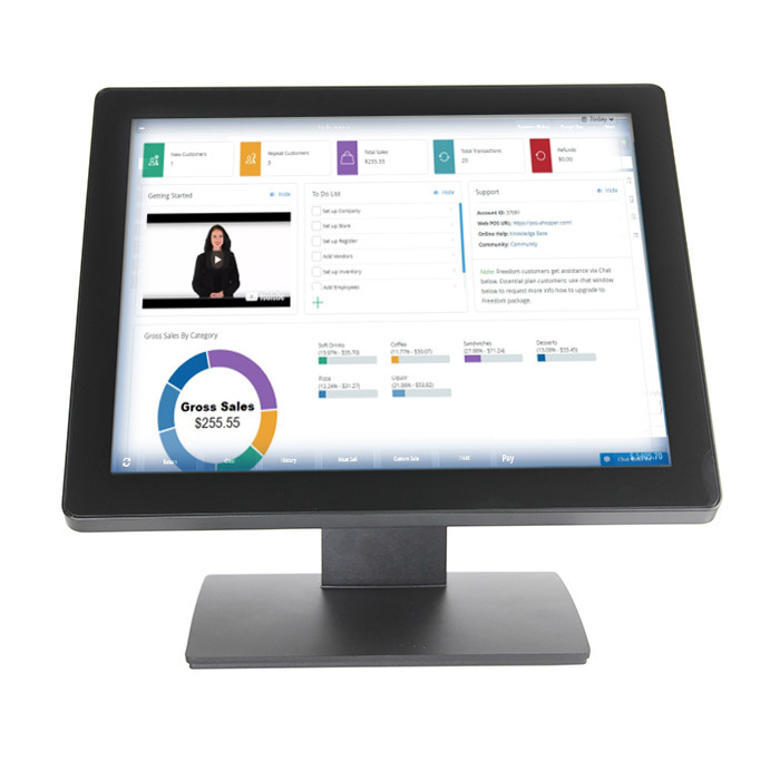 17 Inch Touch Screen Payment Pos Terminal 1280x1024 Resolution For Retailing